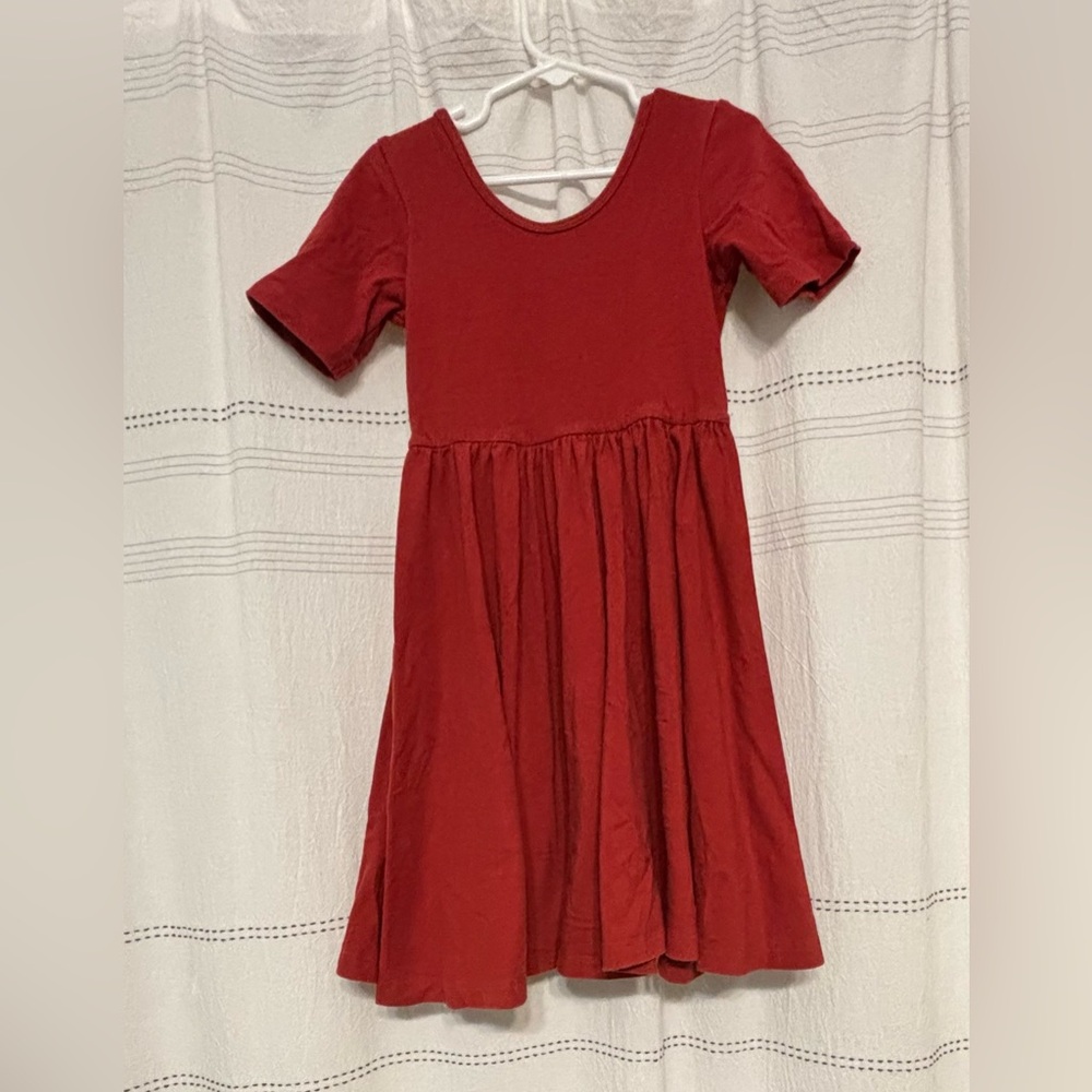 Alice and Ames Short Sleeve Ballet Dress in Red